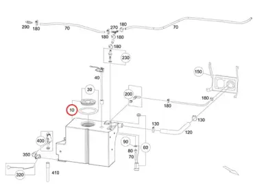 Frischwassertank Marco Polo Baureihe 447 A4478601800