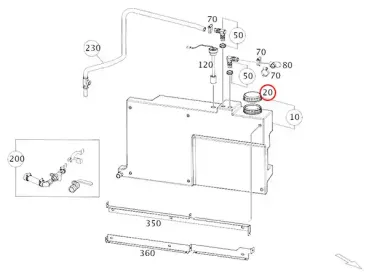 Mercedes Marco Polo 447 Verschlussdeckel Abwassertank