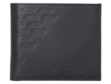 Elegante schwarze Geldbörse mit AMG Logopattern
