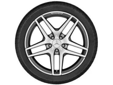 S-Klasse Baureihe 222 Sommerkomplettrad AMG 5-Doppelspeichen-Rad Titangrau 245/45 R19 Q440241510540(VA)
