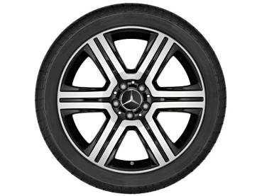 GLC Baureihe X253 Sommerkomplettrad 6-Speichen-Rad Schwarz Glanzgedreht 235/55 R19 Q44065191018A