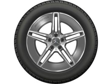 AMG 5-Doppelspeichen-Rad Tantalgrau Glanzgedreht 225/55 R18 102H XL Continental WinterContact TS 860 S MO