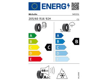 Preview: A/B-Klasse Junge Räder, Winterkomplettrad Michelin 5-Doppelspeichen-Rad, Aero, Schwarz Glanzgedreht, 205/60 R16 92H, Michelin Alpin 5 MO