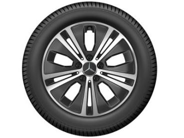 E-Klasse Junge Räder Winterkomplettrad 5-Doppelspeichen-Rad Schwarz Glanzgedreht 225/55 R17 97H W SottoZero 3 MO Q440141713870G2