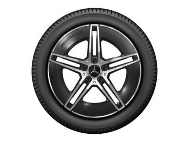 AMG 5-Doppelspeichen-Rad Schwarz Glanzgedreht 245/45 R19 102H XL Pirelli P Zero Winter MO