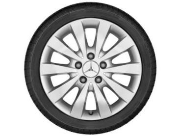 10-Speichen-Rad Vanadiumsilber 205/65 R16 107/105(103)T C Continental VanContact Winter