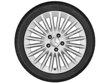 C-Klasse Baureihe 205 Sommerkomplettrad Vielspeichen-Rad Silber Metallic 225/50 R17 94W Q440241410080