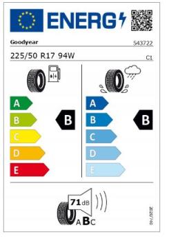 Preview: C-Klasse Baureihe 205 Sommerkomplettrad Vielspeichen-Rad Silber Metallic 225/50 R17 94W Q440241410080