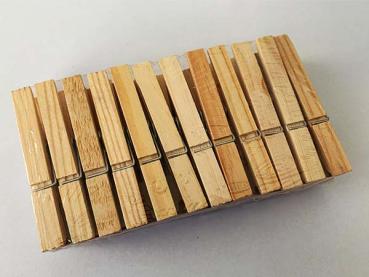 Holzwäscheklammern im 24er-Pack – Vielseitig einsetzbar, robust
