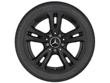 B-Klasse Baureihe 246 Sommerkomplettrad 5-Doppelspeichen-Rad Schwarz 205/55 R16 Q44024111146A