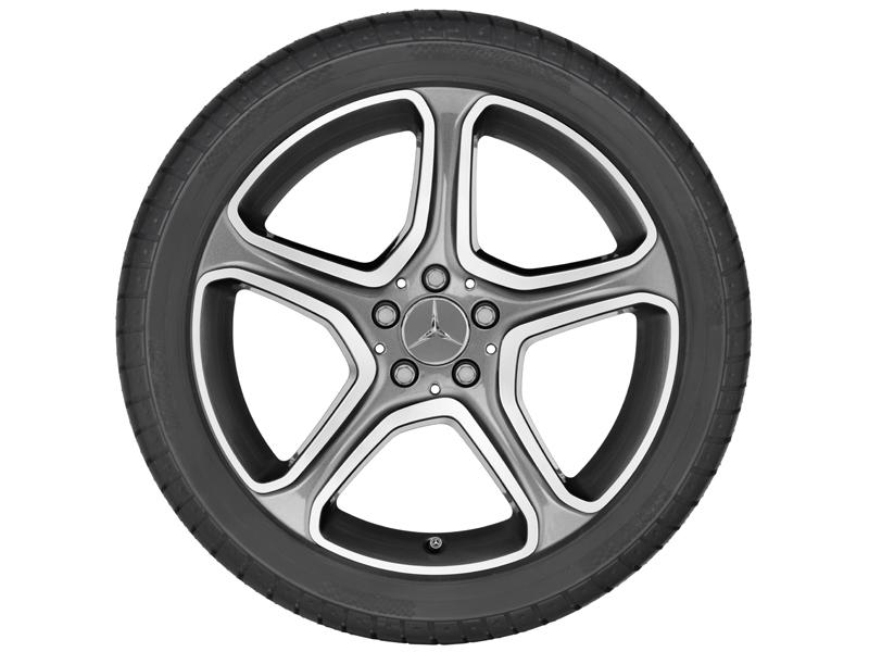 5 Speichen Felge 17 Zoll glanzgedreht Klassen: A/B/CLA    A24640119027X44 5 Speichen Felge 17 Zoll glanzgedreht Klassen: A/B/CLA    A24640119027X44