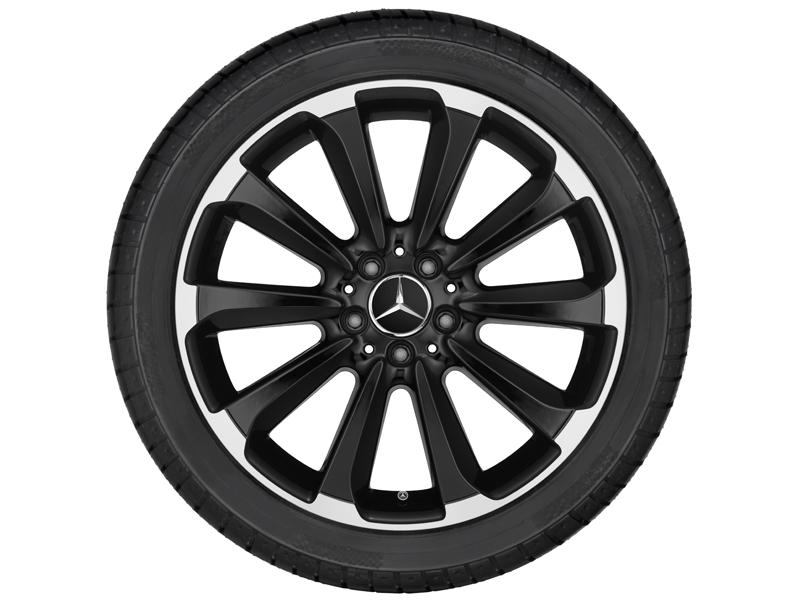 Original Mercedes-Benz 19 Zoll 10 Speichen Felgen in Schwarz