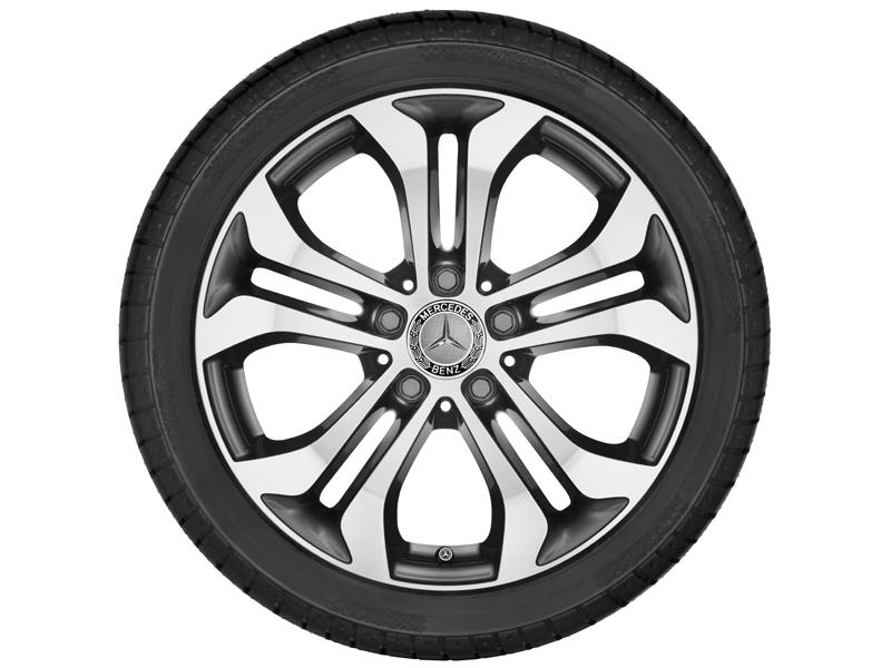 5 Doppelspeichen Felge 17 Zoll glanzgedreht GLC Baureihe X253 A25340106007X44