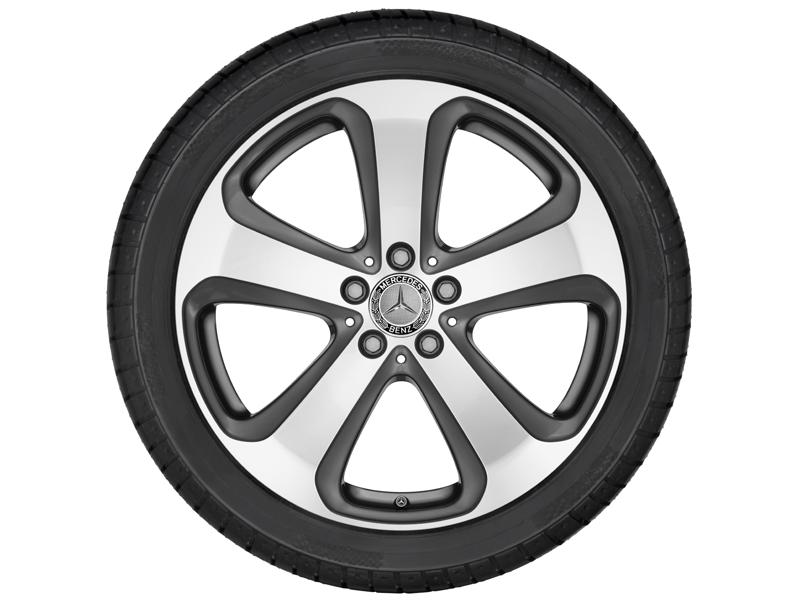 19 Zoll Mercedes-Benz Felge 5-Speichen für GLC C253/X253 tremolit-metallic