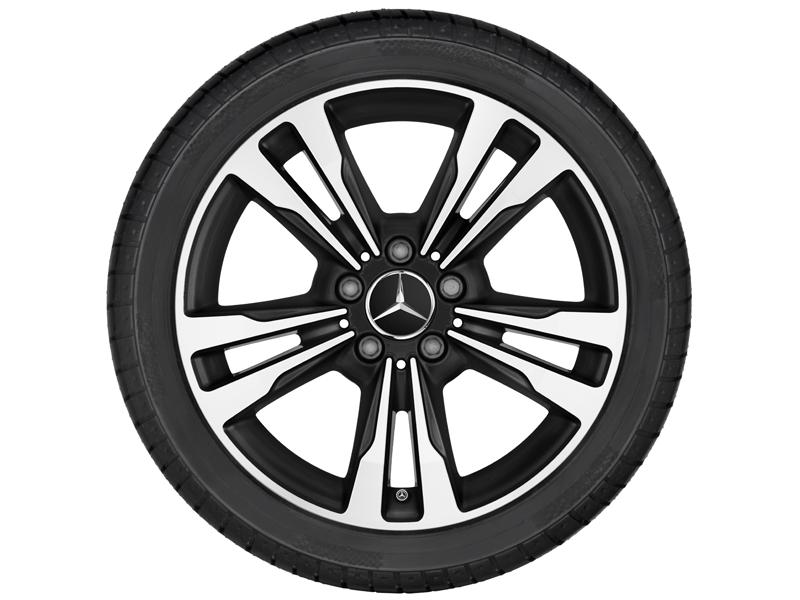 Original Mercedes-Benz 18 Zoll Felge 5 Doppelspeichen glanzgedreht