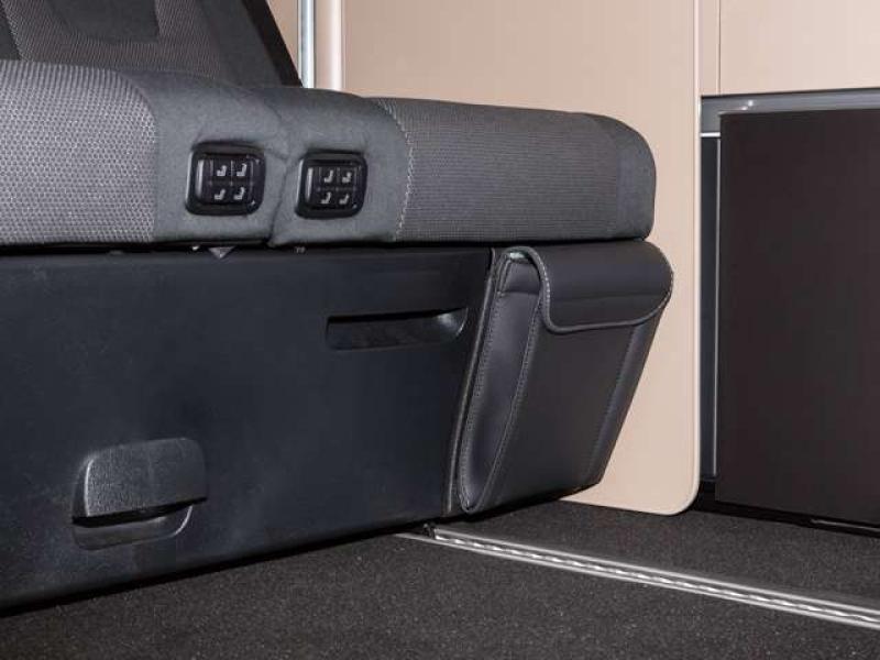 BRANDRUP UTILITY Bettkasten in "Leder Lugano schwarz" für Mercedes-Benz V-Klasse Marco Polo