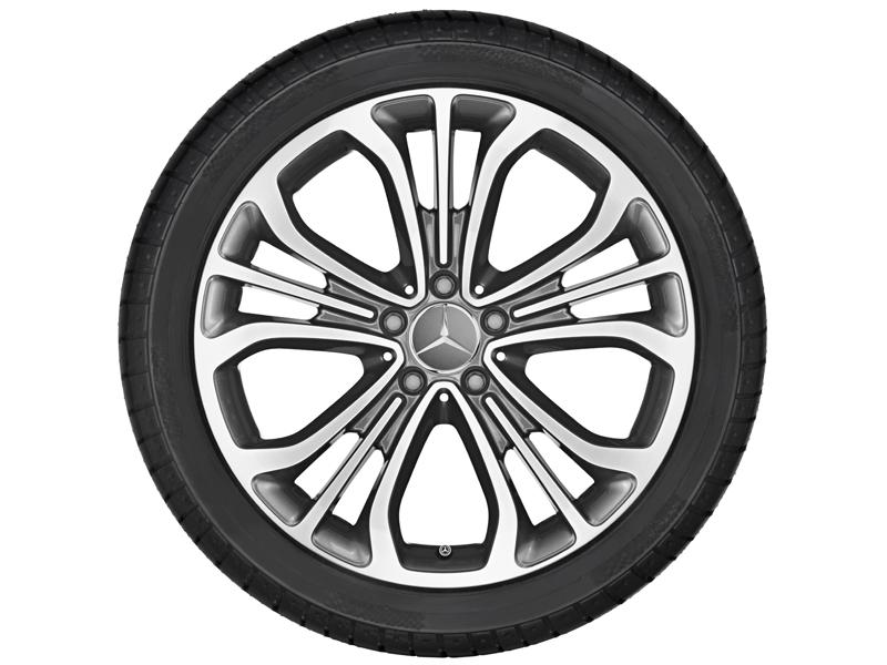 Mercedes 19" Felge 5-Tripel-Speichen in Grau Himalaya