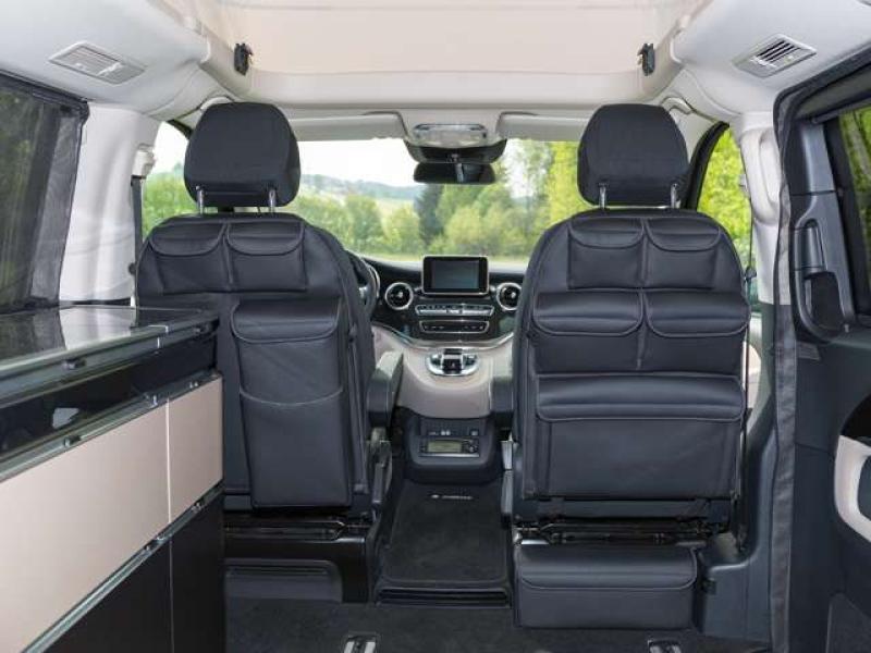 BRANDRUP UTILITY für Beifahrersitz mit 5 Taschen, Mercedes-Benz V-Klasse Marco Polo & HORIZON & ACTIVITY, Design „Leder Lugano schwarz” 102706220 BRANDRUP UTILITY für Beifahrersitz mit 5 Taschen, Mercedes-Benz V-Klasse Marco Polo & HORIZON & ACTIVITY, Design „Leder Lugano schwarz” 102706220