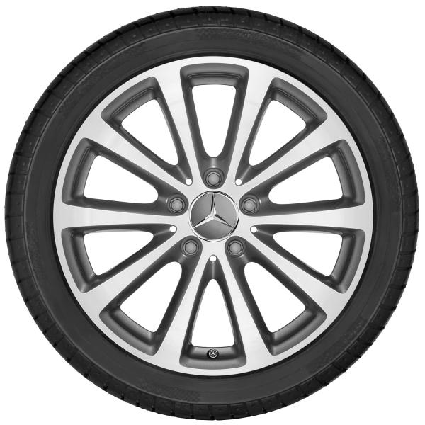 E-Klasse Baureihe 213 Sommerkomplettrad 10-Speichen-Rad Himalayagrau 225/55 R17 Q440241111930