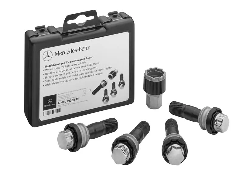 Radsicherungssatz silberfarben GLE Baureihe V167 A0009909819