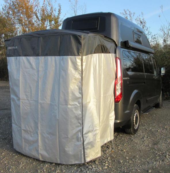 Heckklappensichtschutz für Westfalia Nugget geschlossen