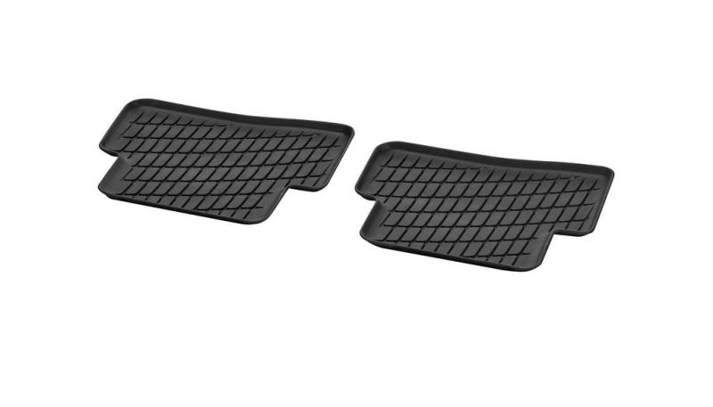 Allwettermatten Dynamic Squares, Fond, 2-teilig LL/RL, schwarz hinten C-Klasse Baureihe W206/S206 Allwettermatten Dynamic Squares, Fond, 2-teilig LL/RL, schwarz hinten C-Klasse Baureihe W206/S206