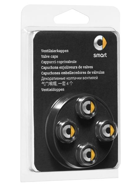 smart Zubehör: Ventilkappen mit Logo