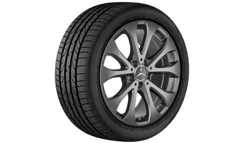 GLC Winterkompletträder (4Stück) 5-Doppelspeichen-Rad 235/60 R18 103H Blizzak LM80 EVO MO GLC Baureihe X253 Q44030191010A/11A