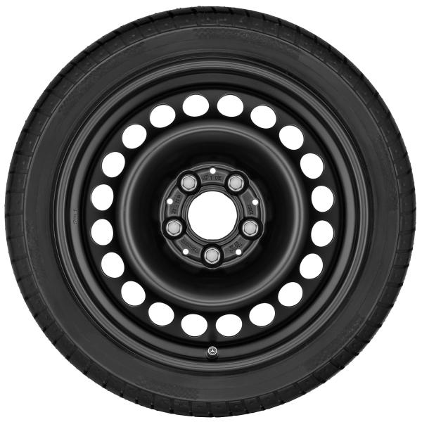 CLA Baureihe 117 Sommerkomplettrad Stahl-Rad Schwarz 205/55 R16 Q44021201000