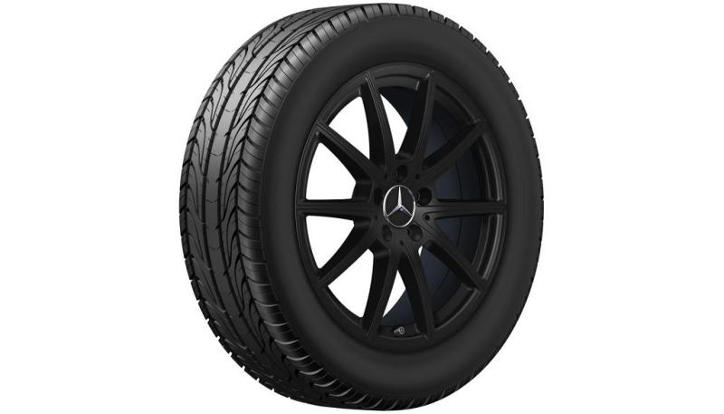 GLA Winterkomplettrad 5-Doppelspeichen-Rad Schwarz Matt 215/60 R18 98H Continental WinterContact TS 850 P MOE Baureihe H247 Q44056111005A