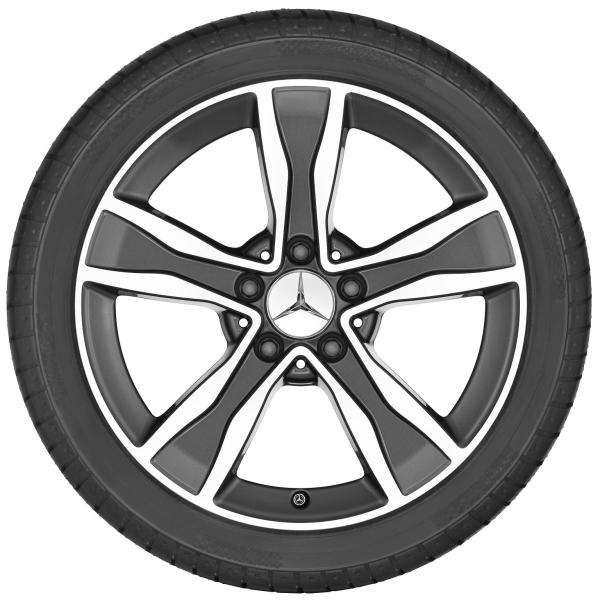 C-Klasse Baureihe 205 Sommerkomplettrad 5-Speichen-Rad Tremolit-metallic 225/50 R17 94W Q440641710050