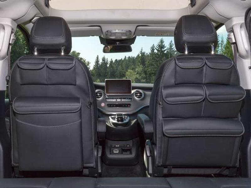 BRANDRUP UTILITY für Beifahrersitz mit 5 Taschen, Mercedes-Benz V-Klasse Marco Polo & HORIZON & ACTIVITY, Design „Leder Lugano schwarz” 102706220 BRANDRUP UTILITY für Beifahrersitz mit 5 Taschen, Mercedes-Benz V-Klasse Marco Polo & HORIZON & ACTIVITY, Design „Leder Lugano schwarz” 102706220