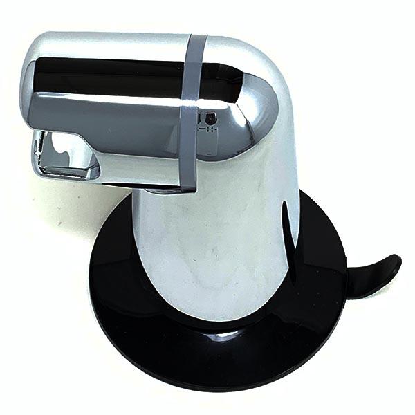 Detail des Bereichs, in dem der Duschkopf am Westfalia Saugfuß befestigt wird.