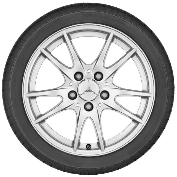 A-Klasse Baureihe 176 Sommerkomplettrad 5-Doppelspeichen-Rad Championsilber 205/55 R16 Q440242010020