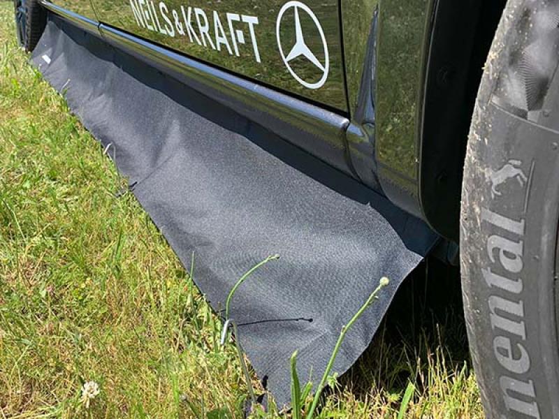 Marco Polo Windschutz Bodenschürze Nahaufnahme