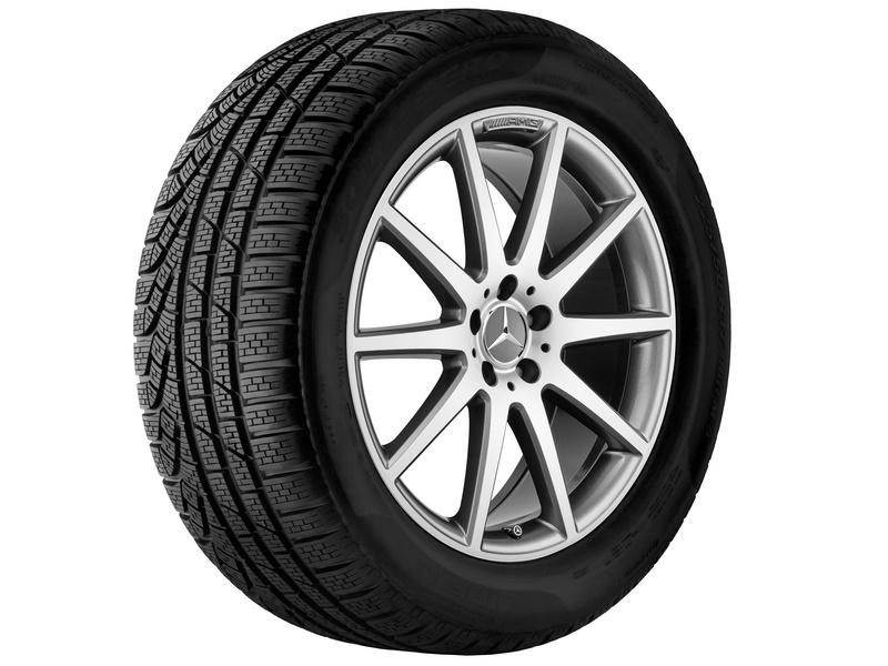 A/CLA-Klasse Winterrad AMG 10-Speichen Grau Glanzgedreht 225/45 R18 95V Michelin XL Pilot Alpin 5 MO1 Q440141512160/2170