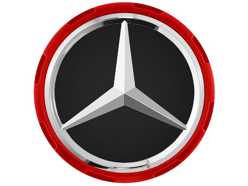 AMG Radnabenabdeckung im Zentralverschlussdesign rot A00040009003594 AMG Radnabenabdeckung im Zentralverschlussdesign rot A00040009003594