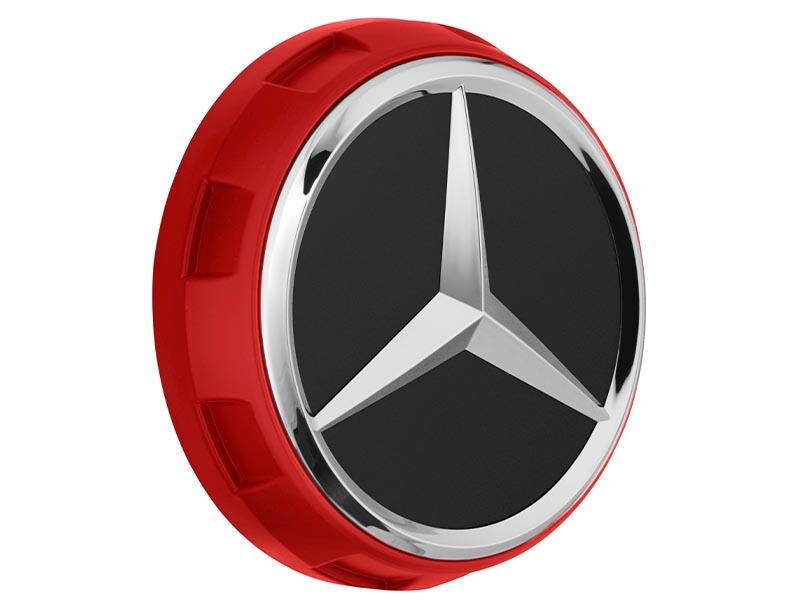 AMG Radnabenabdeckung im Zentralverschlussdesign rot A00040009003594 AMG Radnabenabdeckung im Zentralverschlussdesign rot A00040009003594
