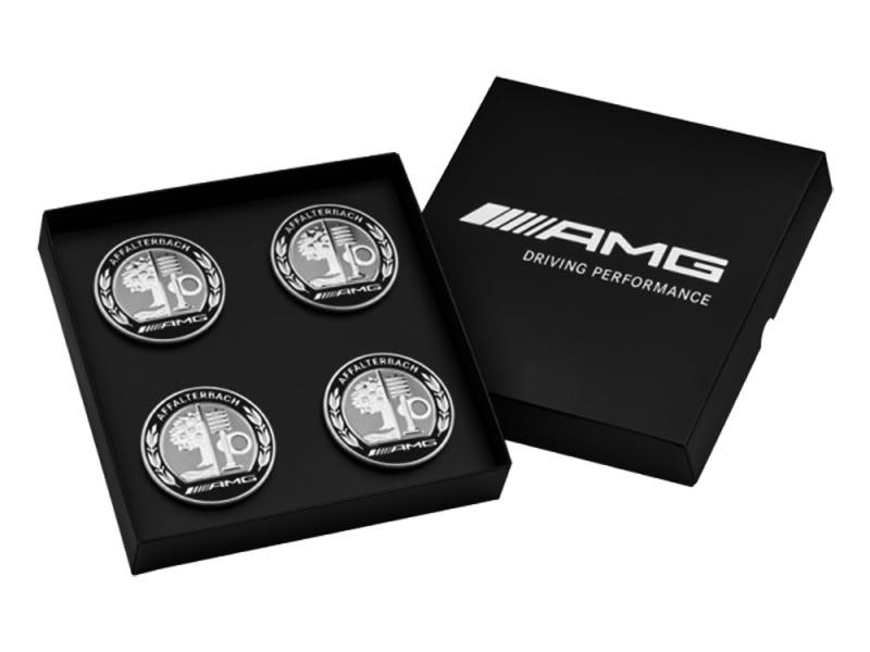 AMG Radnabenabdeckung mit AMG Wappen 4er Set A0004003100 AMG Radnabenabdeckung mit AMG Wappen 4er Set A0004003100