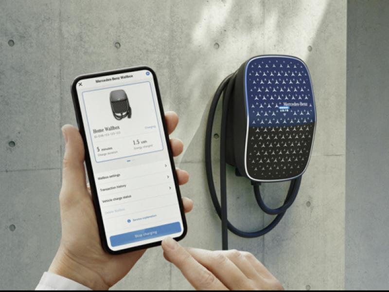Mercedes-Benz Wallbox an der Wand montiert
