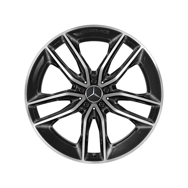 GLE 167 AMG 5-Doppelspeichen-Rad, 55,9 cm 22 Zoll glanzgedreht A16740136007X23