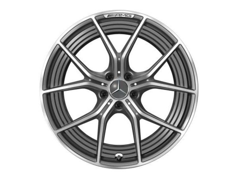 AMG Schmiederad 21 Zoll Kreuzspeichen Design tantalgrau C192 Baureihe