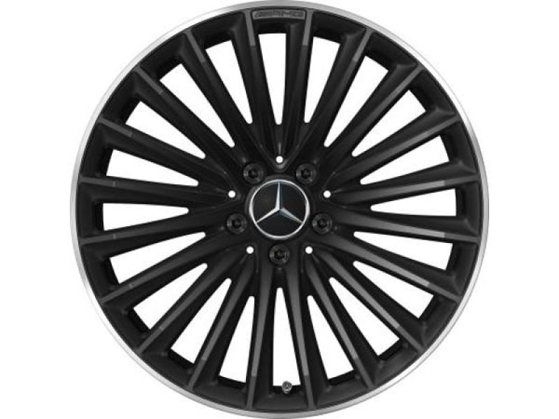 Mercedes-AMG Vielspeichen-Felge 19 Zoll schwarz matt glanzgedreht für AMG GT C192 Baureihe