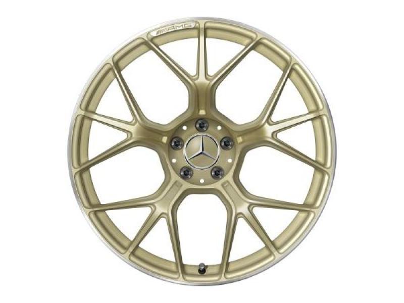 Original AMG GT Felge 21 Zoll Hinterachse goldfarben Design