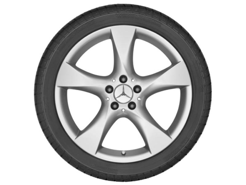 5-Speichen-Rad 18 Zoll in sterlingsilber- Vorderansicht