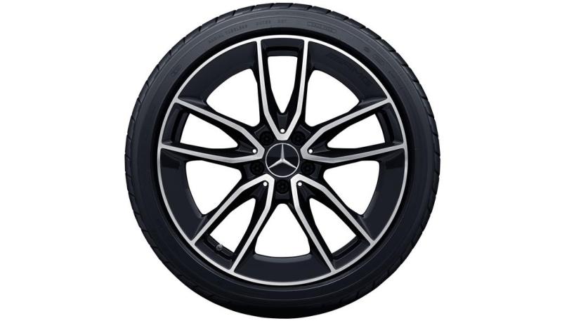 Mercedes-AMG 5-Doppelspeichen-Rad in 19 Zoll Glanzgedreht