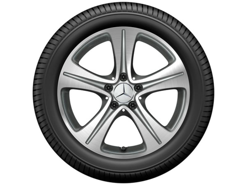 Mercedes-Benz 5-Speichen-Rad 17 Zoll, glanzgedreht Mercedes-Benz 5-Speichen-Rad 17 Zoll, glanzgedreht