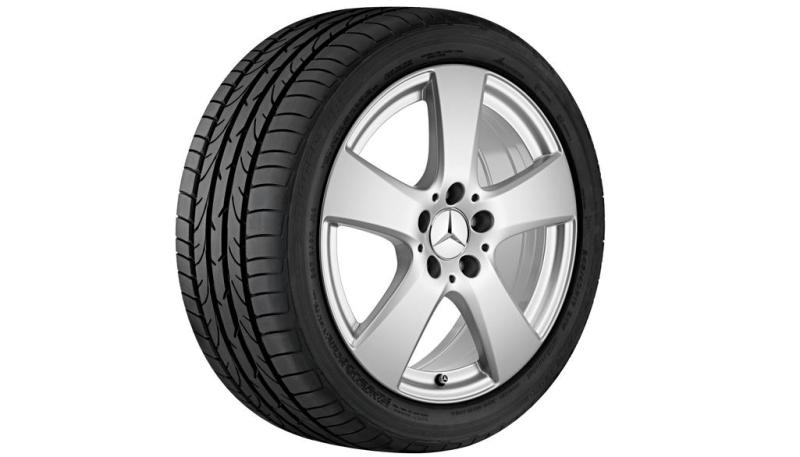 C-Klasse Winterkomplettrad 5-Speichen-Rad Silber 225/50 R17 94H BLIZZAK LM-32 C-Klasse Baureihe 205 Q44014191118A/19A
