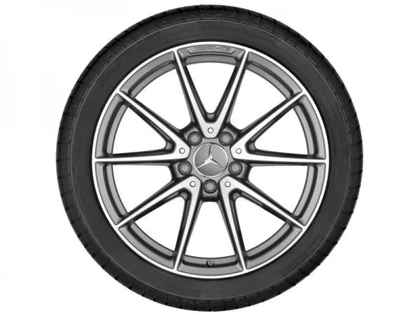 AMG 10-Speichen-Rad, 45,7 cm (18 Zoll), glanzgedreht Baureihe A/C 205 A20540157007X21