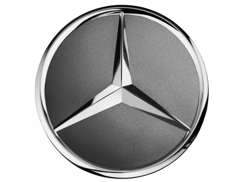 Radnabenabdeckung Stern erhaben titangrau A22040001259771 Radnabenabdeckung Stern erhaben titangrau A22040001259771